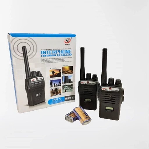 بیسیم interphone اصلی ساخت چین با دو عدد باطری مدل کتابی و یک عدد پیج گوشتی