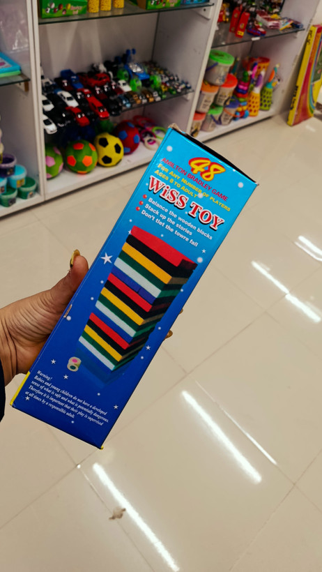 جنگا چوبی روسی 54تیکه 4تاس وارداتی